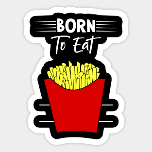 French Fries Love Sticker